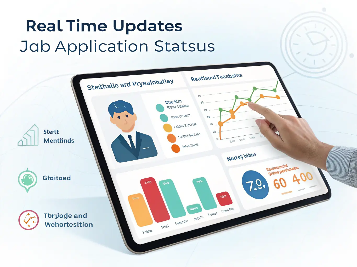 A dashboard interface showing job applications being tailored and personalized for different roles, highlighting SubmitStudio's auto-tailoring capabilities.
