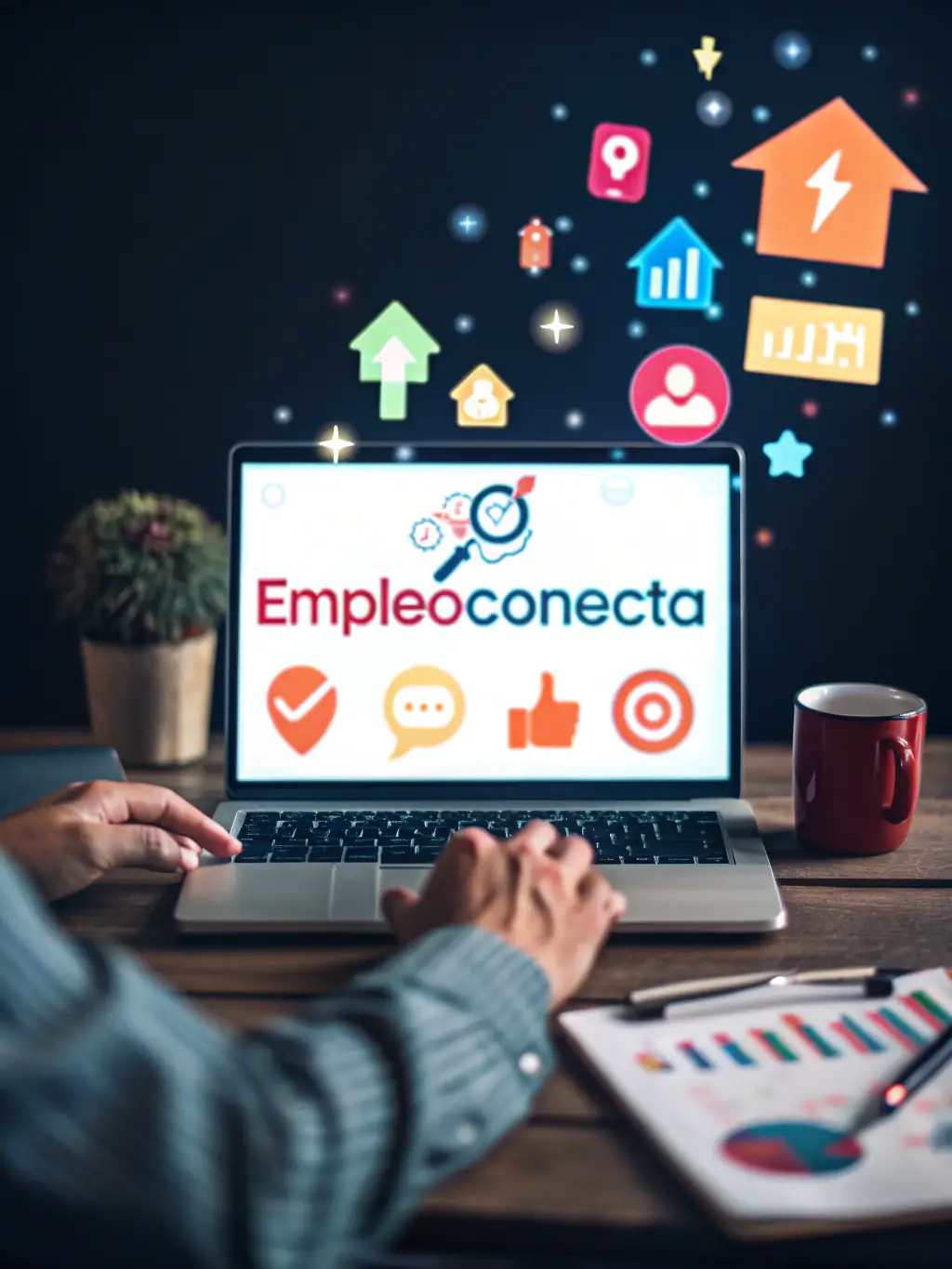 A stylized computer screen displaying various job boards and company career pages being scanned by an automated system, highlighting the breadth of SubmitStudio's market monitoring.