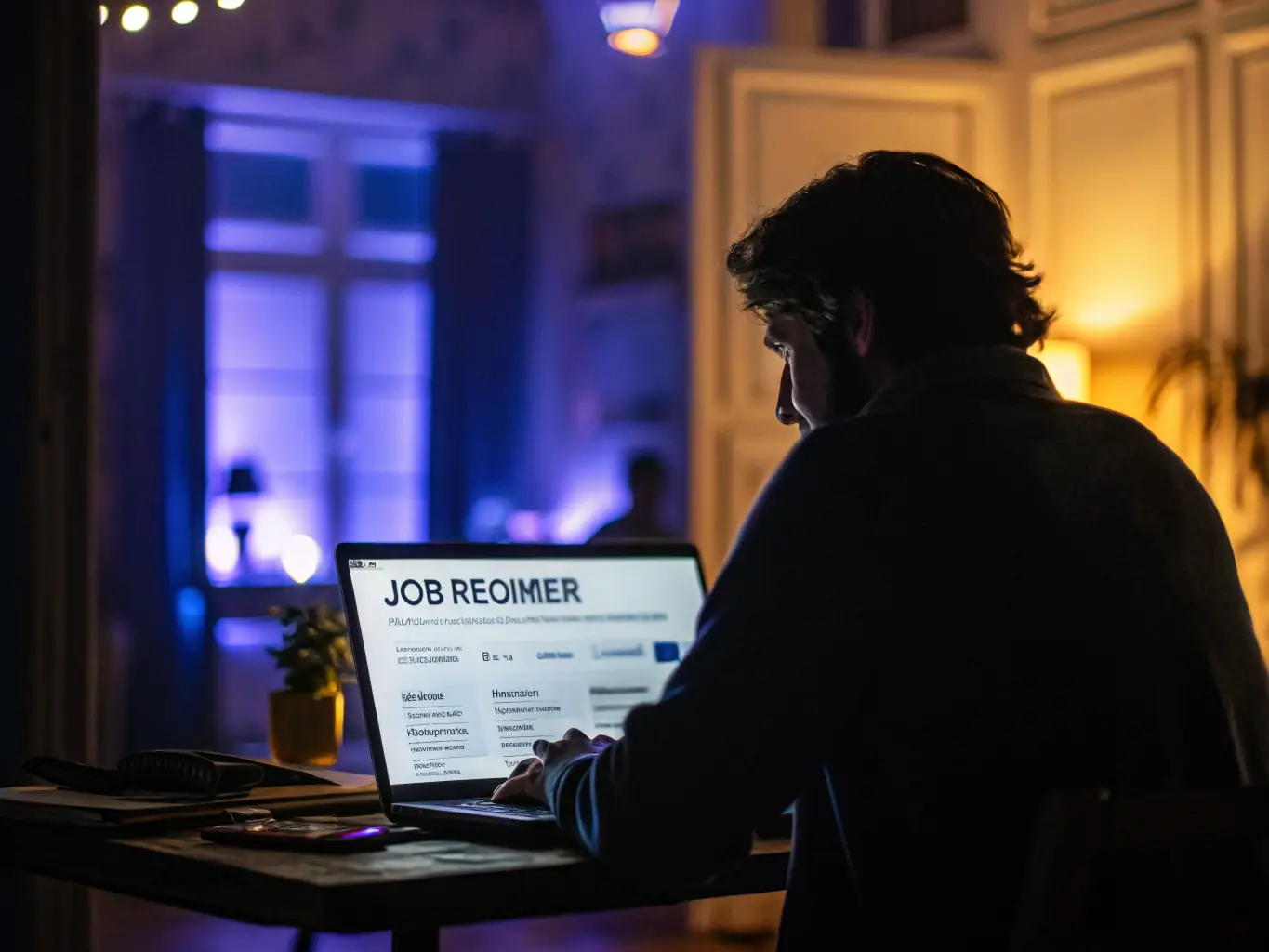 A computer screen displaying various job postings from different company websites and job boards, symbolizing the scanning process.